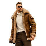 Fur One Men's Coat Thick Imitation Leather Jacket Autumn And