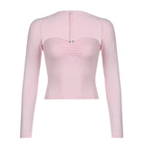 2024 New Floret Fold Ultra-Short Solid Color Slim And Thin Girl Style Simple Two-Piece Girl Suit-Outfit