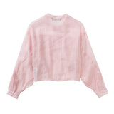 Women's Pink Folding Decoration Romantic Style Shirt