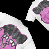T-Shirt Men's Hip Hop Animation Exaggerated Printed T-Shirt Super Big Goth Harajuku Street Clothing Casual Top-Outfit