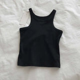 Women Tank Tops Sexy Cropped Top Female Women Summer Camisole Camis Black White Sport Clothes For Women-Outfit