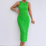 2025 Shoulder-To-Shoulder Collar Temperament Strap Elegant Sexy Dress Elastic Tight Ass Long