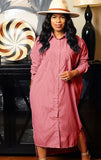 Casual Turn Down Collar Button-Open Long Shirt