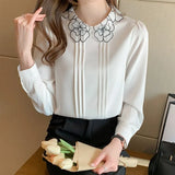 elegant ladies shirts Women's Blouses 2021 Spring Autumn Long Sleeve Shirts Tops Blusas