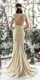 Elegant Full Lace Floral Sleeveless Evening