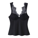 Homemade New Women's Oceanic Lace Silk Stender