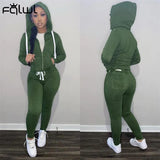 Winter Matching Sets Womens Two 2 Piece Sets Tracksuit Pink Sweatsuits For Womens Outfits Zipper Zipper Top Pants