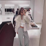 2025 Brown Short Eco-Friendly Fur High Fashion Lazy