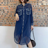 Loose Solid Shirt For Women Lapel Long Sleeve Minimalist Casual Blouses Female Fashion Spring Clothing Style