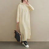 Autumn And Winter New Fashion Temperament Thick Long Sleeve Loose Waist Thin Dress