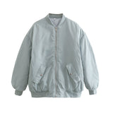 Women's Clothing 2025 Winter Baseball Suit Loose Jacket Cotton Coat