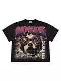 New Gothic Funny Street Trend Hip-Hop Printed High Street Casual Men's And Women's Short-Sleeved Round-Necked T-Shirts-Outfit
