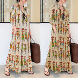 Elegant Printed Shirt Dress Women's Autumn Sundress ZANZEA Casual Long Sleeve Maxi Vestido Female Lapel Button