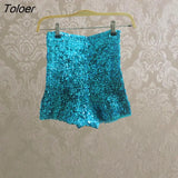 Jazz stage dress female singer sequins slim high waist