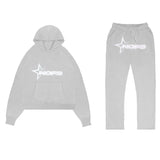 Shangchao Brand NOFS Letter Printed Sports Suit Men's Hip-Hop Street Loose Couple Suit-Outfit