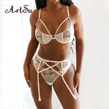 Lace Bodysuit Women Floral Pink Rose SexyLace Bra And Panty Set With Steel Bone Push Up Intimates Lingerie Clothes