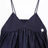 Early Spring, The New Stitching Knitted Solid Color Stretch Strap Top 2142143-Outfit