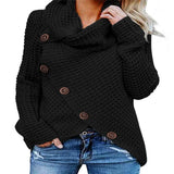 Turtleneck Loose Solid Color Women's Sweater Long Sleeve