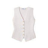 Homemade New Women's Oceanic Hip Flat-Pin Vest Top
