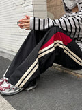 Hip Hop Panel Striped Loose