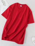 Sleeve Oversized T-shirt Cotton Women Top Summer 2022 Solid White T shirts 100% Cotton Tees Lady Basic T Shirt Women