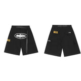 Style CORTEIZ Alcatraz Printing Work Clothes Leisure Shorts High Street Leisure Multi-Pocket Men's And Women's Shorts-Outfit