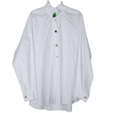 Women Big Size Button Decoration Blouse New Stand Collar Long Sleeve Loose Fit Shirt Fashion Spring Autumn 2023