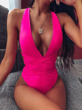 Toloer Swimsuit 2023 One-Piece Swimsuit Ladies Straps One-Piece Bikini-Outfit