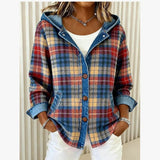 New Casual Solid-Colored Short-Sleeved Pocket Hooded Dress Women's