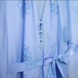 Spring Glue Embroidery Decorative Long-Sleeved Poplin Dress 2492058-Outfit