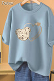 100 Cotton L-5XL Plus Size T Shirt Cartoon Print Tshirt Short Sleeve Women's Top Summer Kawaii Couple O Neck T