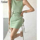 Summer Women New Spaghetti Strap Elegant Party Mini Dress Female Fashion Sexy Ladies Sleeveless