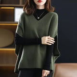 Vest Women Autumn Korean Style Loose Knitted V-neck Outerwear Simple Solid All-match Trendy Leisure Harajuku Elegant