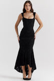 Summer Hot New Sexy Fashion Word Thoracic Fish Bone Pack Hip Fish Tail Dress