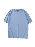 Oversized T shirt Women Cotton 220g Solid Loose O Neck Black Tops Women 2022 Tees Ladies Oversize Boyfriend Tshirt