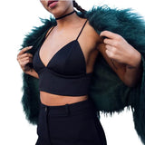 arrival european fashion bra women crop top fashion slim sexy hot black bralette vest ladieswear solid fitness bralet