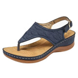 Graduation party Summer Women Strap Sandals Women's Flats Open Toe Solid Casual Shoes Rome Wedges Thong Sandals Sexy Ladies