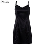 2019 summer black basic short loose dresses womens street casual leisure vacation dresses Harajuku Slim mini dreess
