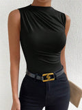 Women's 2025 Spring And Summer New Fashion Solid Colored Vlawless Suede Half-High