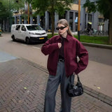 Women's Explosive Collar Zipper Pocket Long-Sleeved