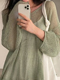 Vintage Oversized Long Sleeve Crochet Knit