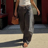 Washing Hole Banana Trousers Summer New Street Leisure High Street Trend Loose Jeans Long Trousers Girl-Outfit