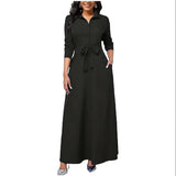 Burst Single Spring And Autumn Harvest Belt With Long Sleeve Long Skirt Shape A Skirt Mus