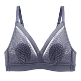 Wireless Bra Ultra Thin Lace Underwear Women Deep V Plunge Brassiere Femme 32 to