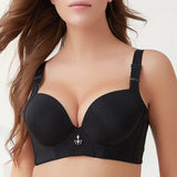 Plus Size Bra Sexy Lingerie Thick Cup Bras for Women Solid Padded Underwear Push Up Brassiere
