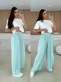 Summer Leisure Wide Legs Burst Loose Casual Fashion Trousers