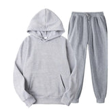 Spring New Men Casual Sets Brand Men Solid Hoodie + Pants Two-Pieces Casual Tracksuit Sportswear Hoodies Set Suit