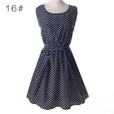 Sexy Womens Dresses Slim Sleeveless Floral Plrint Women Summer Dress Lady Chiffon Dresses Vestidos