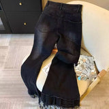 Jeans Women 2025 New High Street Design High-Rise Loose Straight Leisure Broad Legs Long