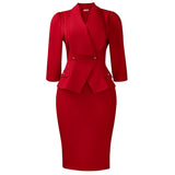 Women's New Fashion Temperament Big Collar Seven-Point Sleeves All African